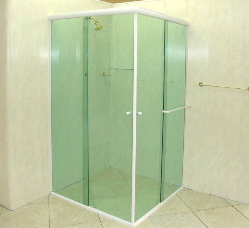 Box de Vidro para Banheiro de Canto Preço Penha de França - Box de Vidro para Banheiro até o Teto