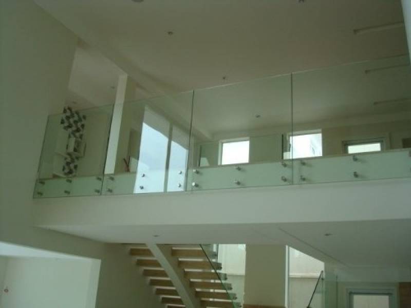 Corrimão de Escada em Vidro Vila Carrão - Corrimão de Alumínio com Vidro