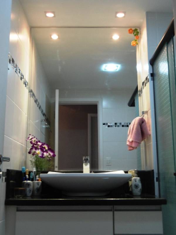 Espelho para Banheiro de Apartamento Preço Vila Dalila - Espelho para Banheiro de Apartamento