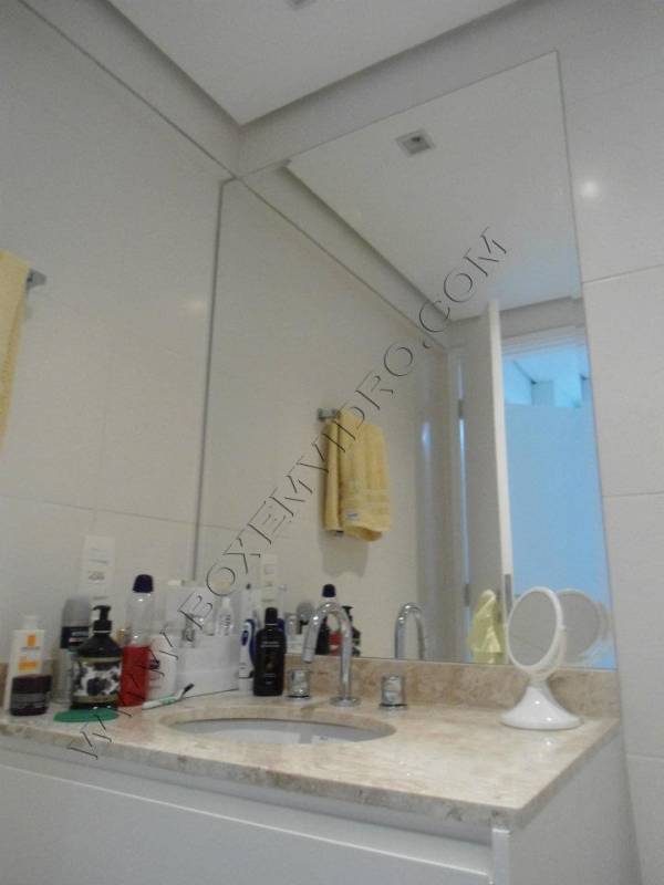 Espelhos para Banheiro de Apartamento Água Chata - Espelho para Decorar Apartamento
