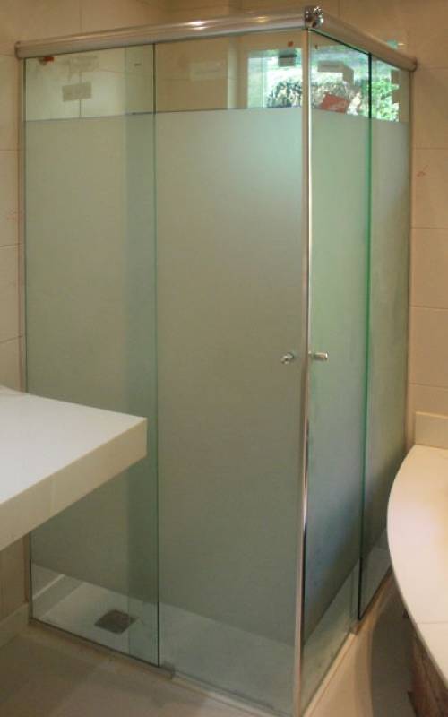 Fábrica de Box de Vidro para Banheiro Jateado Vila Marisa Mazzei - Box de Vidro para Banheiro Articulado