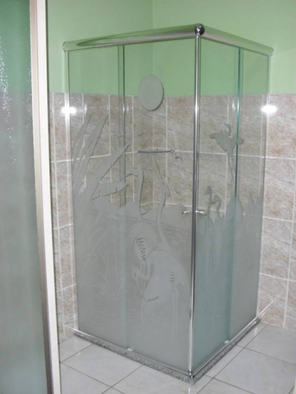 Orçamento de Box de Vidro para Banheiro Jateado Ponte Rasa - Box de Vidro para Banheiro de Canto