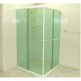 box de vidro para banheiro de canto preço Casa Verde