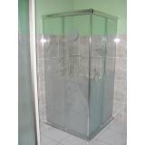 orçamento de box de vidro para banheiro jateado Cantareira