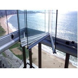 vidraçaria para fechamento de sacadas com vidro retrátil Vila Esperança